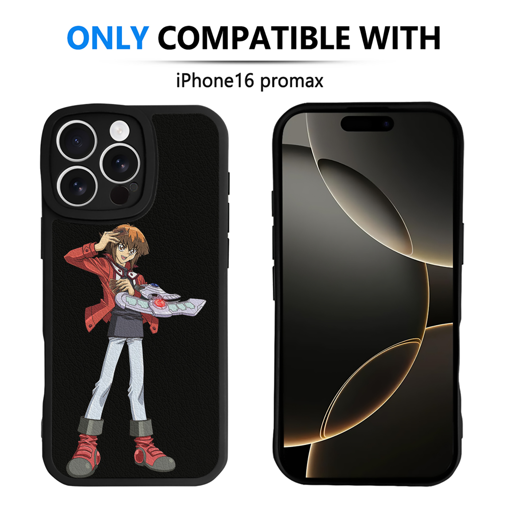 遊☆戯☆王 Yu-Gi-Oh! 【iPhone 16シリーズ対応】シリコンスマホケース（レザー調） 材質：シリコン